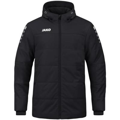 JAKO 7103K Coachvest Team Met Kap Kids - Zwart - 164 JAKO 7103K Coachvest Team Met Kap Kids - Zwart - 164