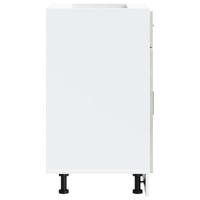 Keuken onderkast "Porto" bewerkt hout betongrijs - thumbnail