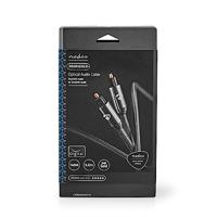 Optische Audiokabel | TosLink Male | TosLink Male | 5.00 m | Rond | Gevlochten | Gun Metal Grijs | Cover Window Box - thumbnail