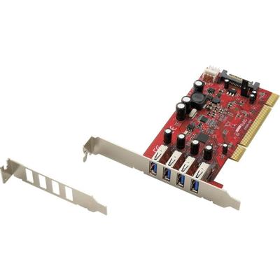 Renkforce 4 poorten USB 3.2 Gen 1-controllerkaart USB-A PCI Renkforce 4 poorten USB 3.2 Gen 1-controllerkaart USB-A PCI