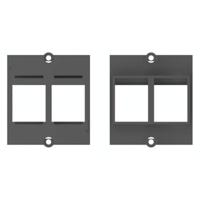BACHMANN maatwerk module frame 2x Keystone, zwart - thumbnail