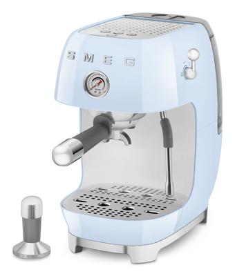 SMEG ECF03PBEU 50's Style Handmatige Espressomachine - Pastel Blauw