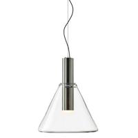 Bomma Phenomena Hanglamp - Cone - Helder - geborsteld zilver - thumbnail