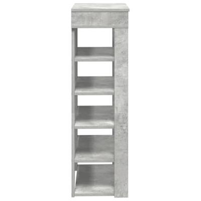 VidaXL Schoenenrek 60x30x98 cm bewerkt hout betongrijs VidaXL Schoenenrek 60x30x98 cm bewerkt hout betongrijs