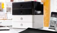 HAN HA-1120-12 Smart-box Allison Met 2 Lades Sneeuw Wit, Stapelbaar - thumbnail
