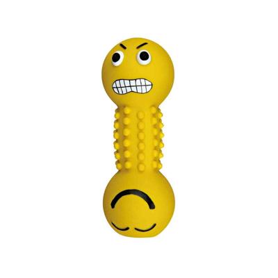 TRIXIE LATEX / POLYESTERVLIES SMILEY-HALTER MET GELUID ASSORTI 19 CM 3 ST