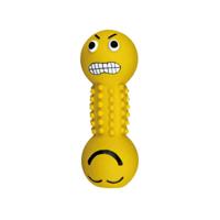 TRIXIE LATEX / POLYESTERVLIES SMILEY-HALTER MET GELUID ASSORTI 19 CM 3 ST - thumbnail