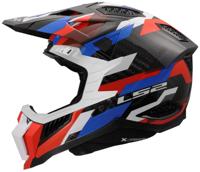 LS2 crosshelm "mx703 x-force phantom" helmet mx703 x-force phantom bl/ws/red l - thumbnail