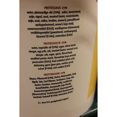 Oliehoorn - Fritessaus 25% - 10 ltr