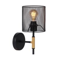 Lucide BASKETT - Wandlamp - 1xE27 - Zwart - thumbnail