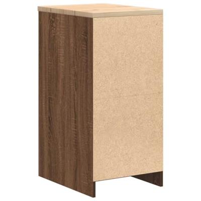 Garagekast 40x51x85 cm massief grenenhout bruin eikenkleurig Garagekast 40x51x85 cm massief grenenhout bruin eikenkleurig