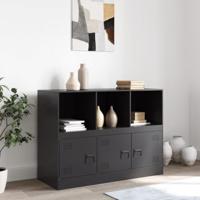 Dressoir 99x39x73 cm staal zwart - thumbnail