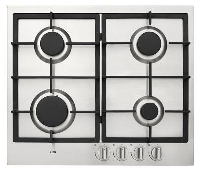 Etna KG859RVSA Gas kookplaat Grijs