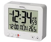 Techno Line WT 195 WHITE Wekker Zendergestuurd Wit Alarmtijden 1 Groot display - thumbnail