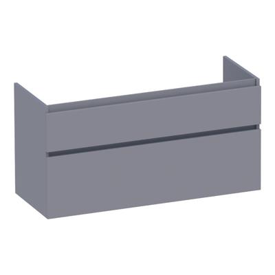 Brauer Delight - Onderkast - 120 cm - met 2 Softclose Lades Greeploos en 1 Sifon Uitsparing - Mat Grijs