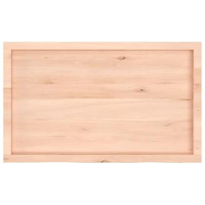 VidaXL Wastafelblad 100x60x(2-6) cm onbehandeld massief hout VidaXL Wastafelblad 100x60x(2-6) cm onbehandeld massief hout