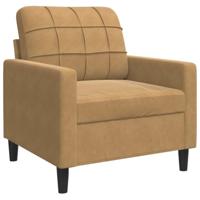 4-delige Loungeset met kussens en bolsters fluweel bruin - thumbnail