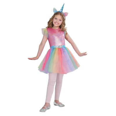 Magic Flip eenhoornjurk en tas - 128-134 cm