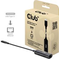 club3D CAC-2530 USB-C Adapter [1x USB-C 5Gbps - 1x RJ45-bus] Zwart 24.5 cm - thumbnail