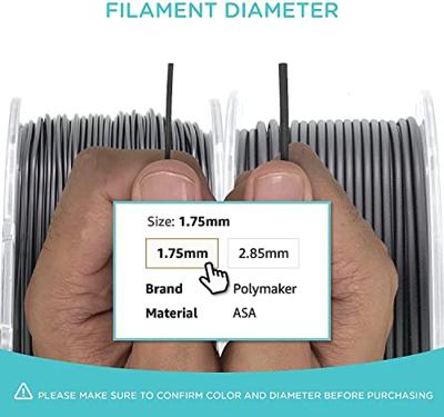 Polymaker PF01011 PolyLite Filament ASA UV-bestendig, Weerbestendig, Hittebestendig 2.85 mm 1000 g Wit 1 stuk(s)