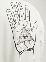 Herensweater zonder Capuchon Jack & Jones Jjmystic Wit Bruin - Maat: XL - thumbnail