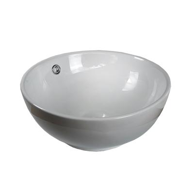 Waskom Opbouw Levi Rond 38x38x15cm Wit Waskom Opbouw Levi Rond 38x38x15cm Wit