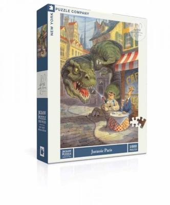 New York Puzzle Company Jurassic Paris - 1000 stukjes New York Puzzle Company Jurassic Paris - 1000 stukjes