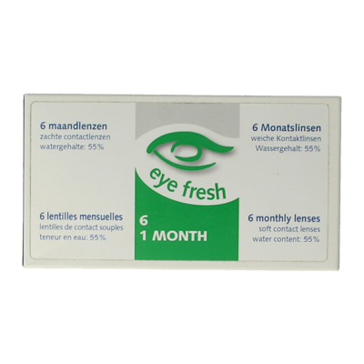 Eyefresh Maandlenzen -6.00 6 Stuks Eyefresh Maandlenzen -6.00 6 Stuks