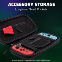 Draagtas - PDP - 1 UP Glow In The Dark - Nintendo Switch - Zwart - thumbnail