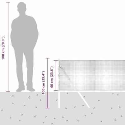 VidaXL Afrasteringspaal grijs 25 x 0,6 m (19 x 19 mm gaas) VidaXL Afrasteringspaal grijs 25 x 0,6 m (19 x 19 mm gaas)