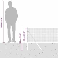VidaXL Afrasteringspaal grijs 25 x 0,6 m (19 x 19 mm gaas) - thumbnail
