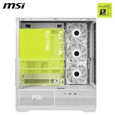 MSI MAG PANO 110R PZ WHITE computerbehuizing Midi Tower Wit MSI MAG PANO 110R PZ WHITE computerbehuizing Midi Tower Wit