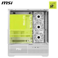 MSI MSI GEH Midi MAG PANO 110R PZ WHITE Midi-tower PC-behuizing Wit 4 voorgeïnstalleerde LED-ventilators - thumbnail