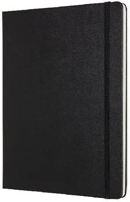 Moleskine notitieboek professional, ft 19 x 25 cm, gelijnd, harde cover, 189 blad, zwart