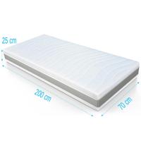 Pocketvering matras 7 Comfort Maxim 70x200 dikte 24cm - thumbnail
