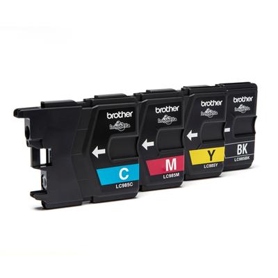 Brother inktcartridge, 260 pagina&apos;s, OEM LC-985VB, 4 kleuren