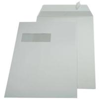 Gallery enveloppen ft 229 x 324 mm, venster links, stripsluiting, binnenzijde grijs, doos van 250 stuks - thumbnail