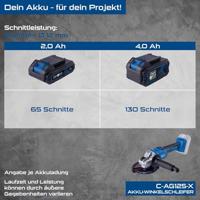 Scheppach Accu Haakse Slijper 20V C-AG125-X - 5909234900 - thumbnail