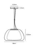 Hanglamp opaal glas E27 &apos;Jelly&apos; modern 39 cm - thumbnail