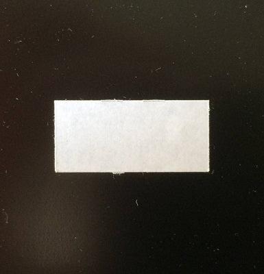 Etiket 2612 rechthoek wit perm 2slit 54