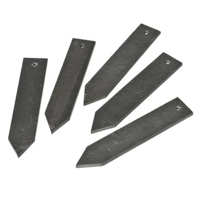 Leistenen plantenetiketten van natuurlijk leisteen 15x3cm 5 stuks Nature - Nature