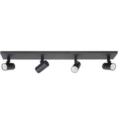 Highlight Zwarte opbouwspotPiccolo 4-lichts - S7444.01