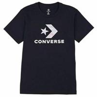 Dames-T-Shirt met Korte Mouwen Converse Seasonal Star Chevron Zwart - Maat: XS - thumbnail