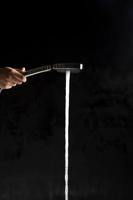 Ben Beam handdouche vierkant 12cm met 3 straalsoorten chroom - thumbnail