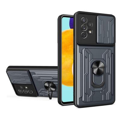 Voor Samsung Galaxy A53 5G Sliding Camshield Card Phone Case