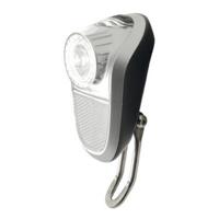 Simson voorvorkkoplamp led zwart naafdynamo op kaart - thumbnail