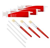 Cyclon set met 3 spuitjes en 3 kwastjes voor de grease bar - thumbnail