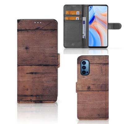 OPPO Reno 4 Pro 5G | Book Style Case | Old Wood