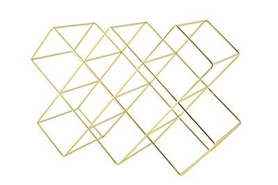 ECHTWERK Keukenaccessoires (Wijnrek voor 8 flessen, Goud)