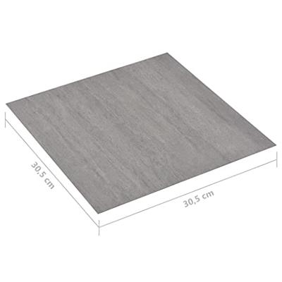 VidaXL Vloerplanken 20 st zelfklevend 1,86 m² pvc grijs gespikkeld